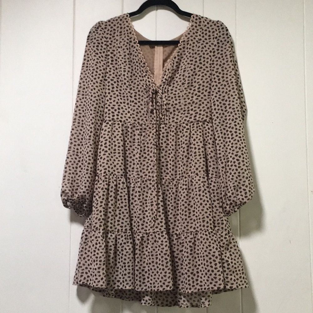 Spotted print dress
